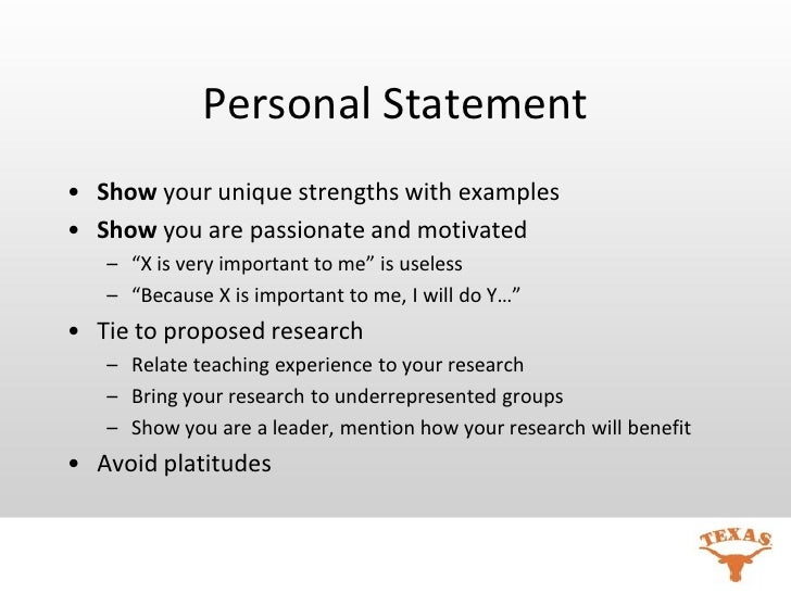Personal statement examples for research program