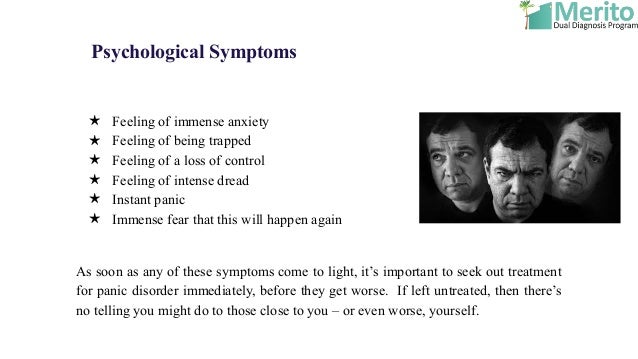 Panic disorder signs and symptoms