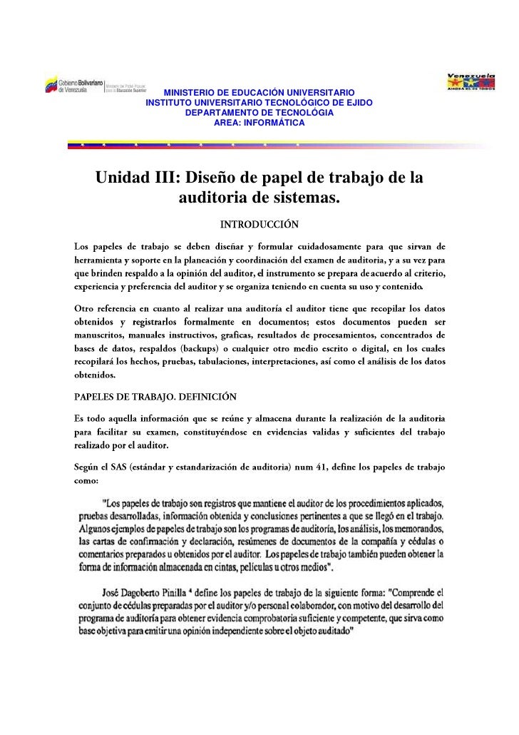 INSTITUTO UNIVERSITARIO TECNOLOGICO DE EJIDO instituto universitario tecnologico de ejido: