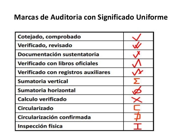Resultado de imagen para marcas de auditoria