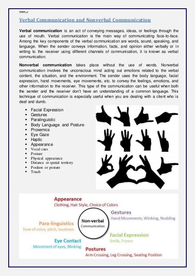 Essay on importance of non verbal communication