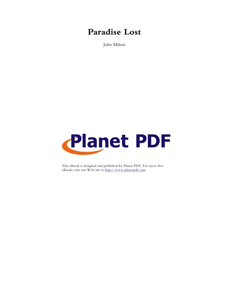 John Milton paradise lost pdf John Milton paradise lost pdf