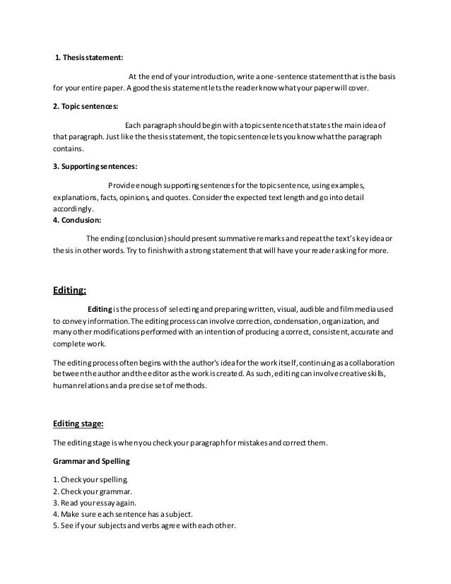 Using Thesis Statements - Writing at the University of Toronto