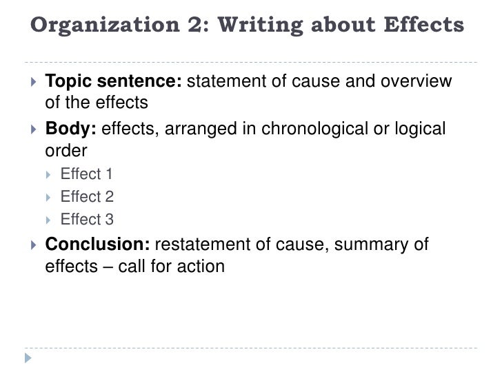 Cause and Effect Essay