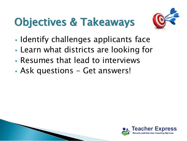 example objectives