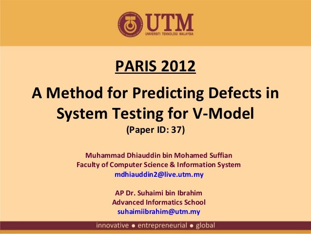 A Method for Predicting Defects in System Testing for V-Model