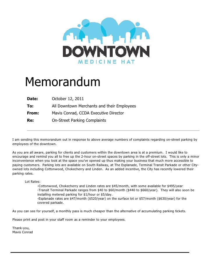 memorandum examplesParking memorandum qlkNdn9l memorandum examplesParking memorandum qlkNdn9l
