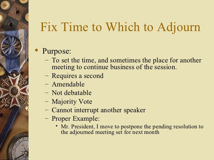 Parliamentary procedure