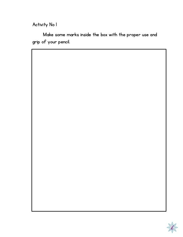 Worksheet Dysgraphia Worksheets worksheet for dysgraphia reminder activity no 1 make some marks inside the box with proper use and grip of