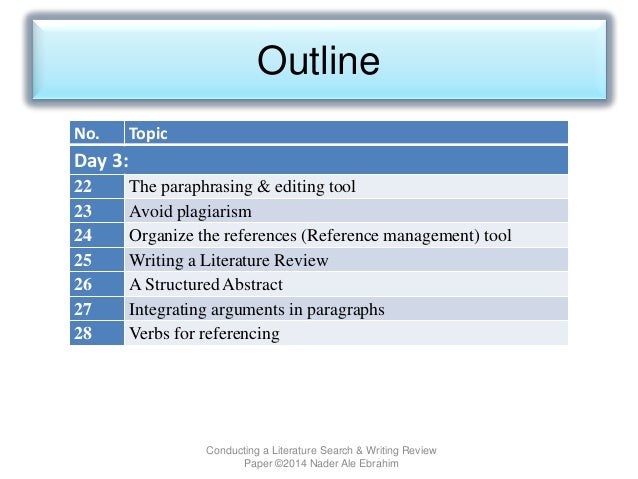 Conducting literature review dissertation