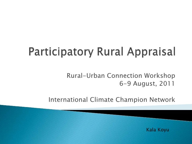 Participatory Rural appraisal Kala Rai