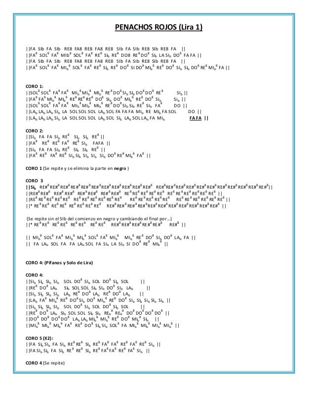 Partitura liras completa