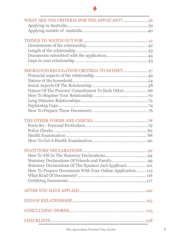 Australian Partner Visa Guide Sample