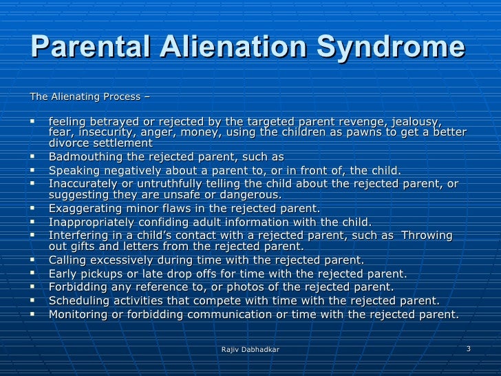 Disadvantages Of Parental Alienation