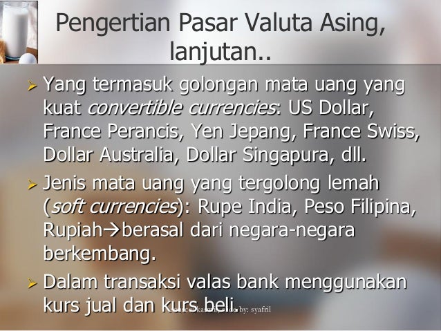 Definisi pasar mata uang asing