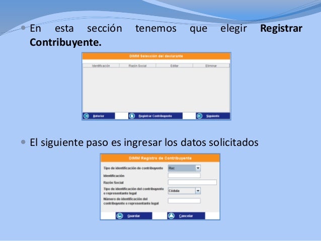 Pasos para instalar el programa dimm