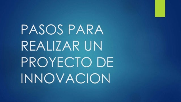 INNOVACION PROYECTO innovacion proyecto: