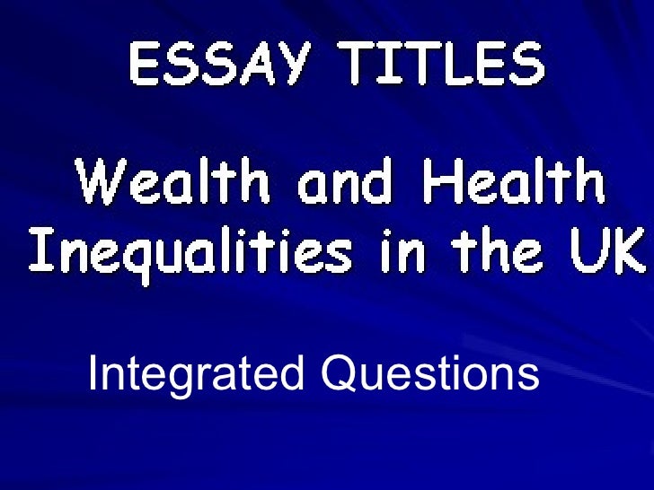 Essay On Inequality
