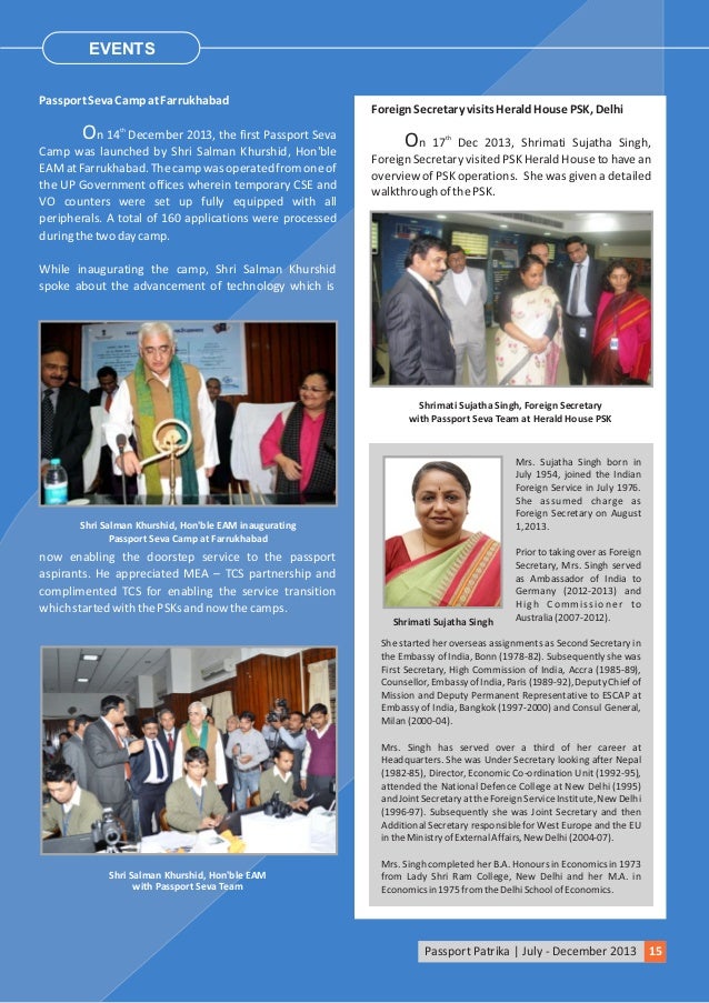 Passport Patrika | July - December 2013