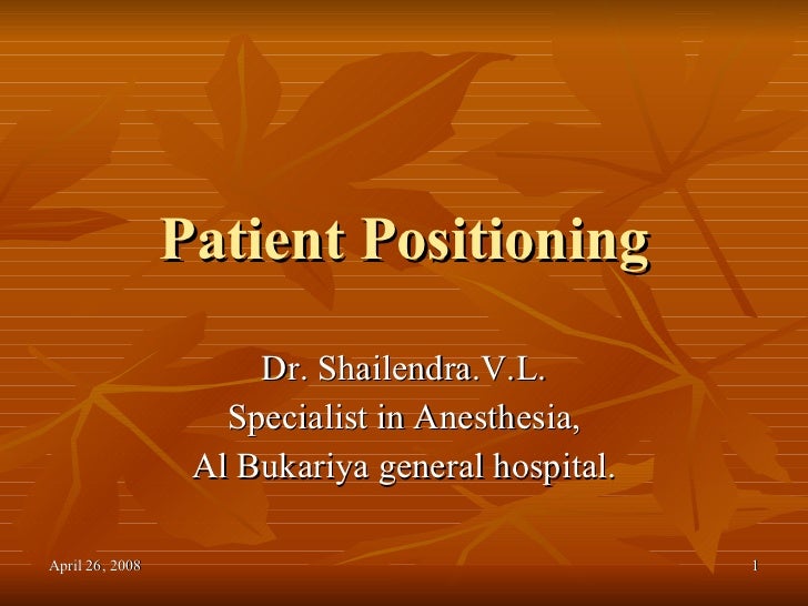 Patient Positioning
