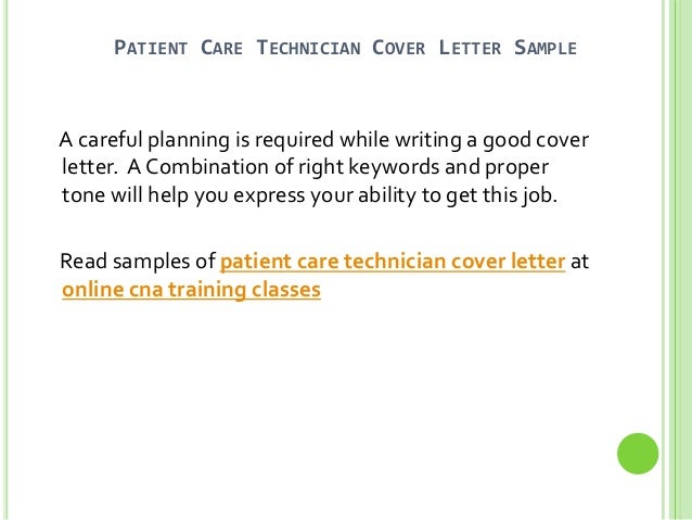 Dialysis patient care technician cover letter