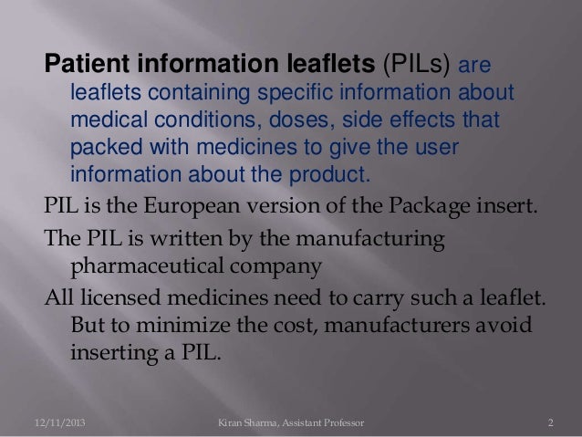 Levitra Patient Information Leaflets