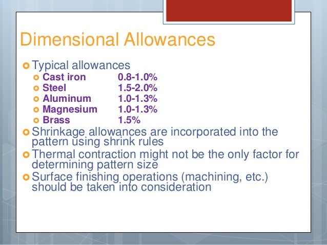 Pattern Shrinkage Allowance Of Steel | pattern allowances in metal casting Pattern Shrinkage Allowance Of Steel | pattern allowances in metal casting
