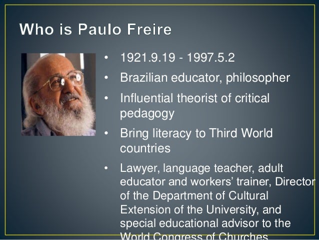 paulo freire concept education Introduction “the banking concept of education” was invented by paulo freire in an attempt to describe the implications of the. paulo freire concept education Introduction “the banking concept of education” was invented by paulo freire in an attempt to describe the implications of the.