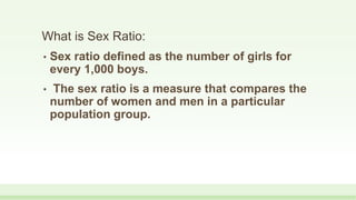 SEX RATIO PPTX