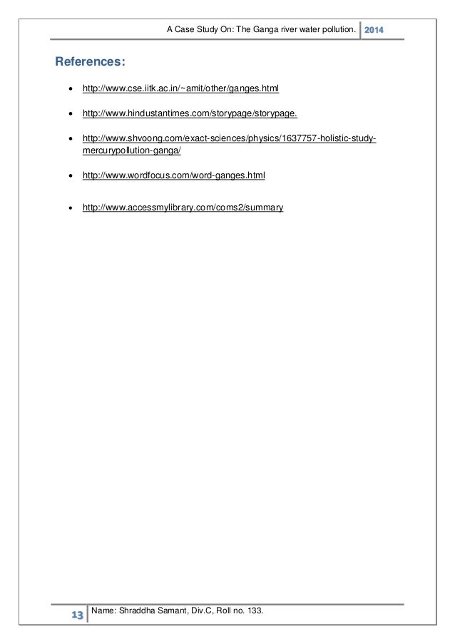 (PDF) Case Study On_ Ganga Water Pollution - DOKUMEN.TIPS