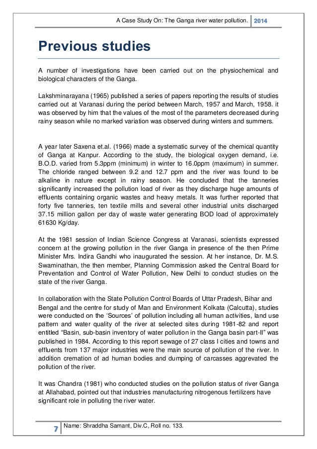(PDF) Case Study On_ Ganga Water Pollution - DOKUMEN.TIPS
