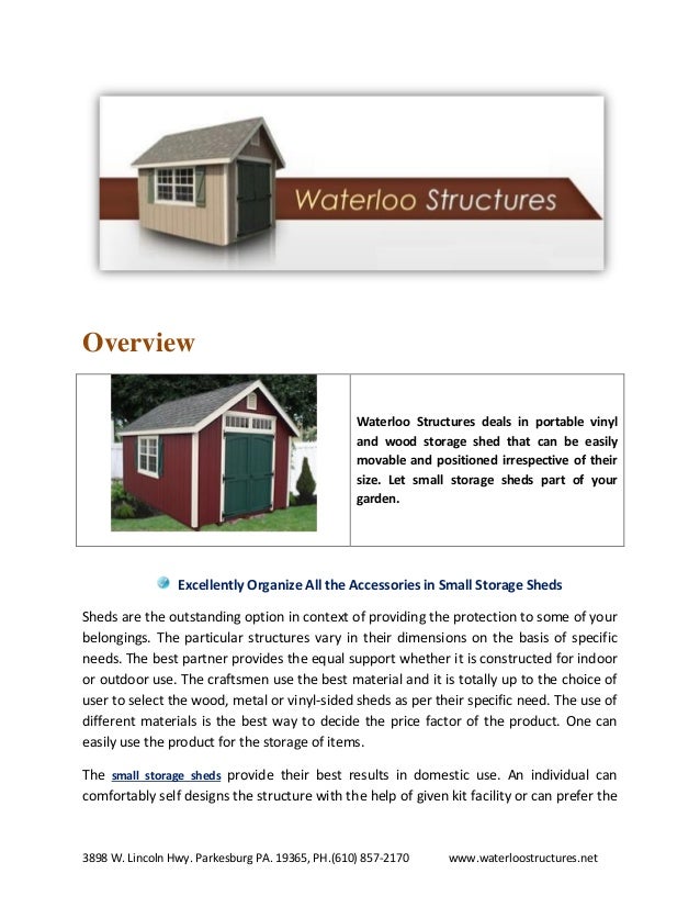 Outdoor Storage Sheds