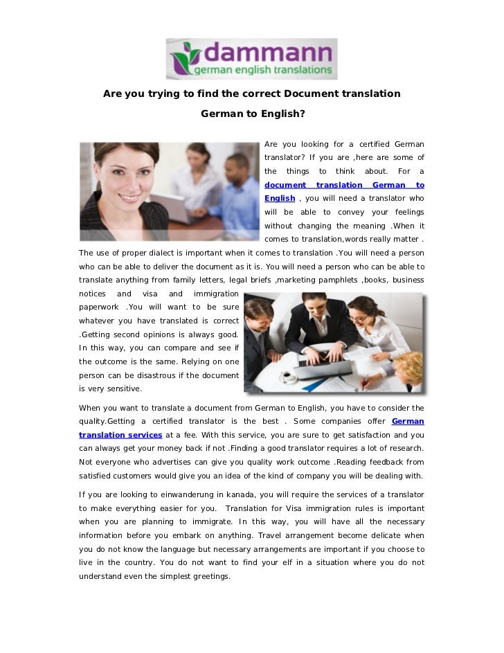 to english german translator document
