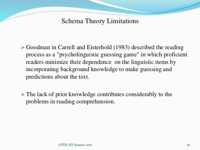 Explanations of reading comprehension schema theory and critical thinking theory