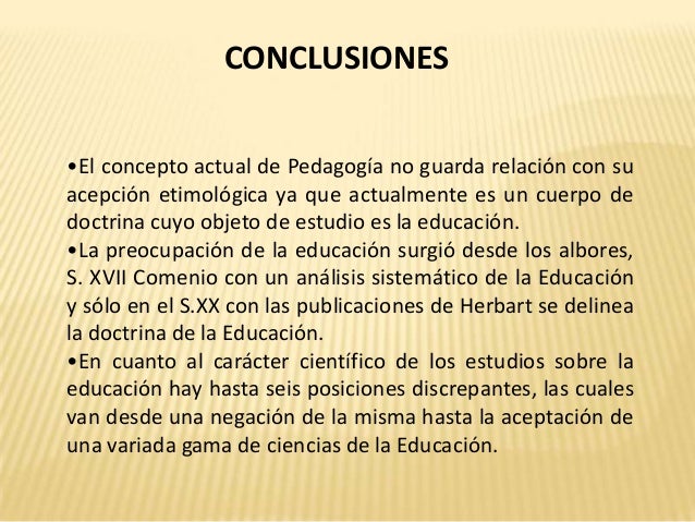 Pedagogia como ciencia