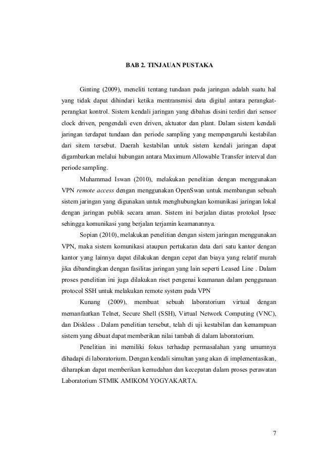 Contoh penulisan bab 5 tesis