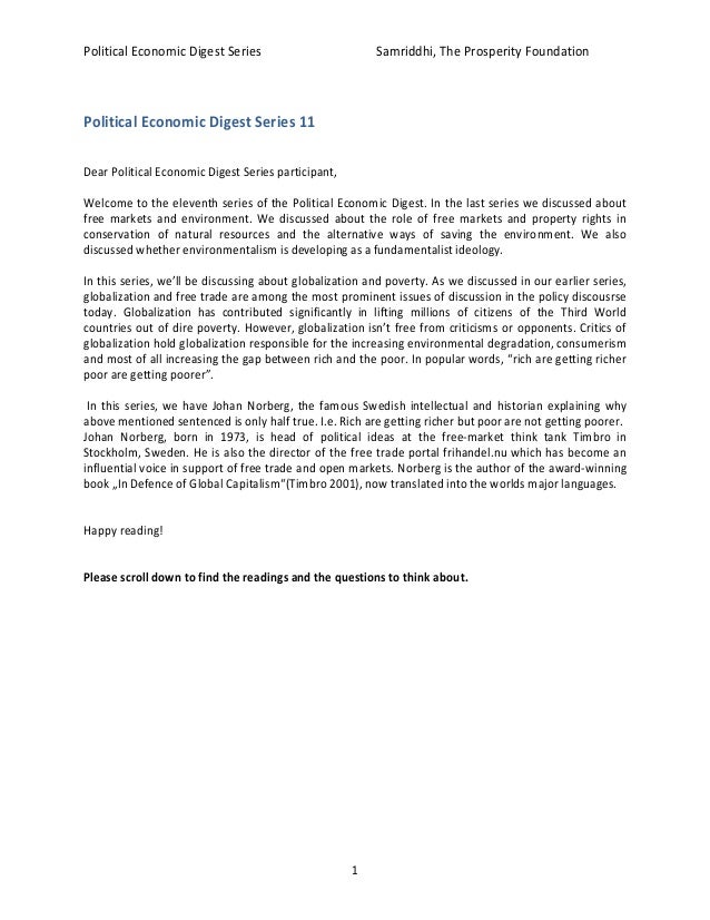 Essay on trade can help the poor