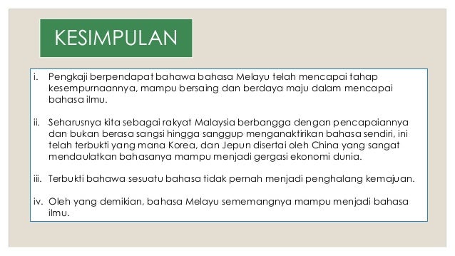 Bahasa Melayu Saintifik