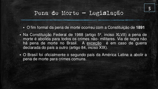 Artigo pena de morte
