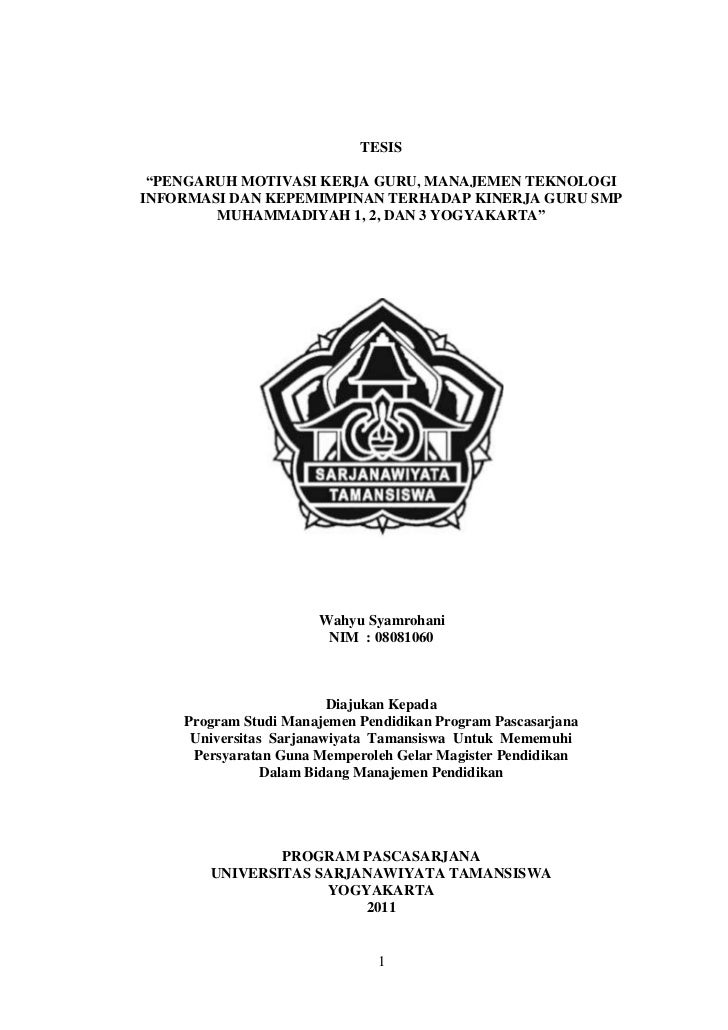 Pengaruh motivasi kerja guru, manajemen tekonologi 