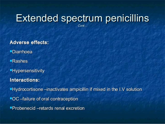 Ampicillin And Amoxicillin Metabolism