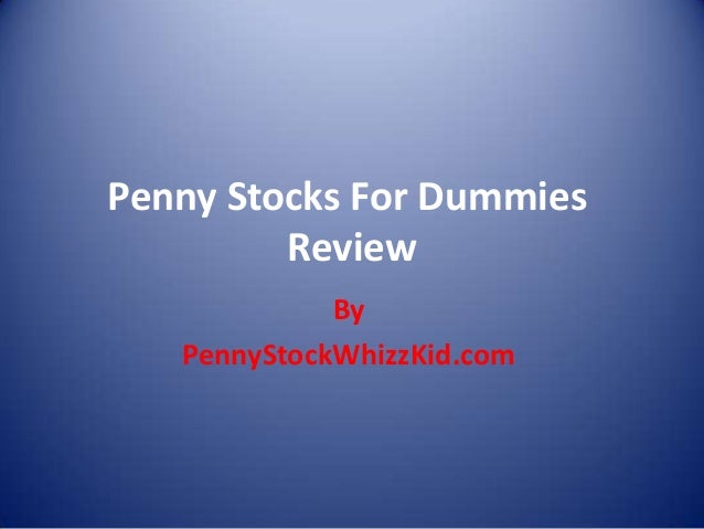 stock market for dummies ppt