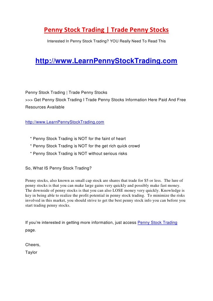 penny stock trade sites