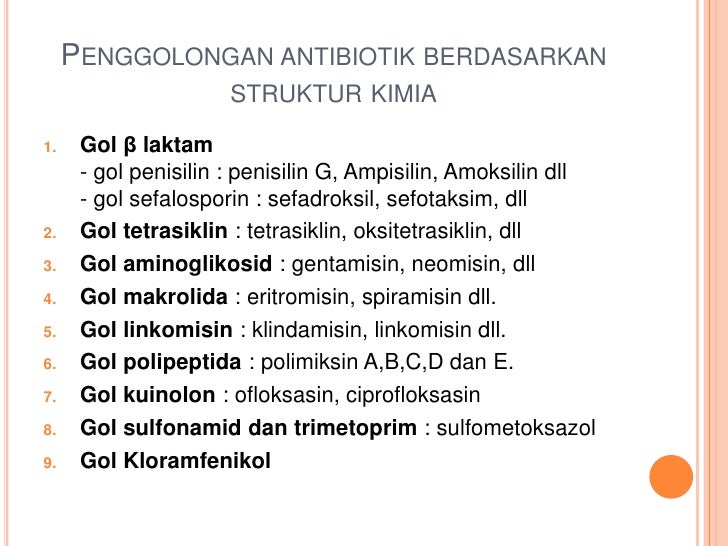 Kepatuhan penggunaan antibiotik
