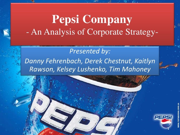Pepsico diversification strategy ppt
