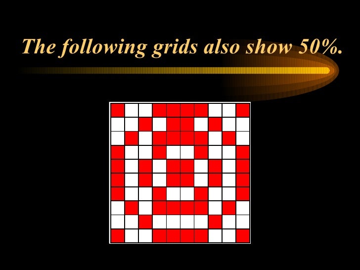The following grids also show 50%. 