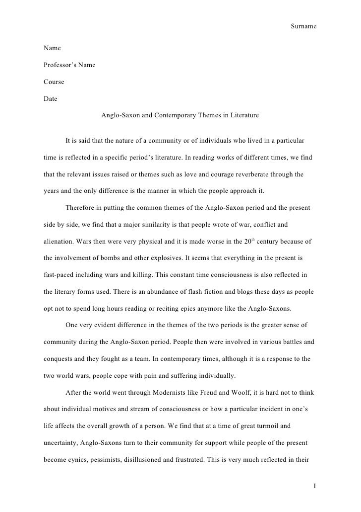 College english essay