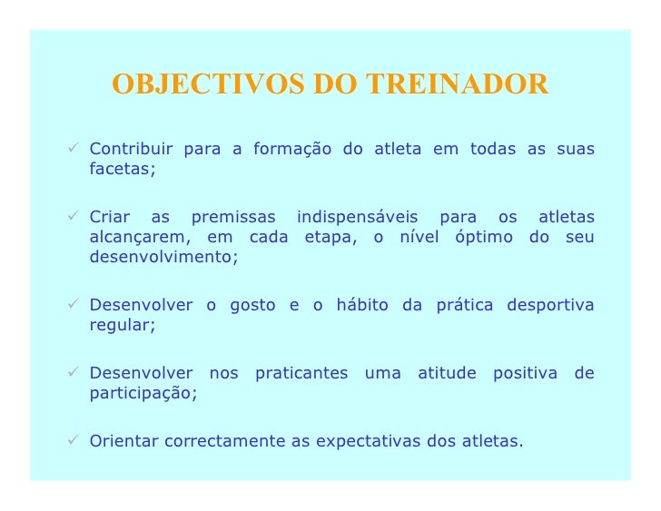 Perfil De Um Treinador