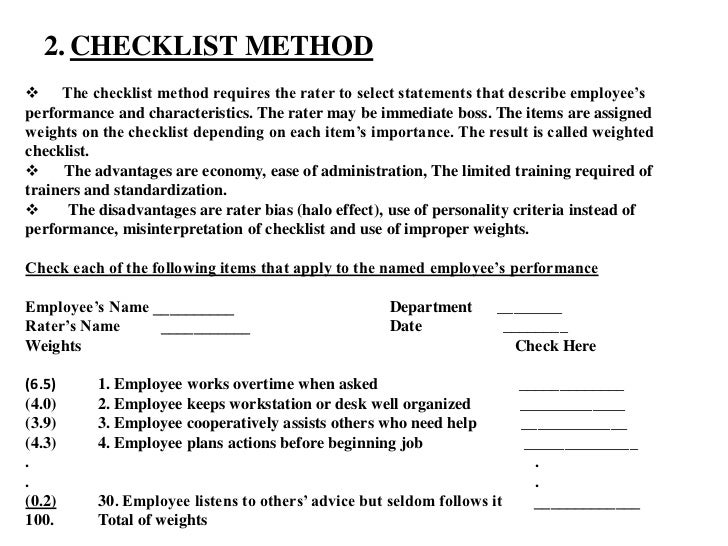 Essay Method Of Appraisal