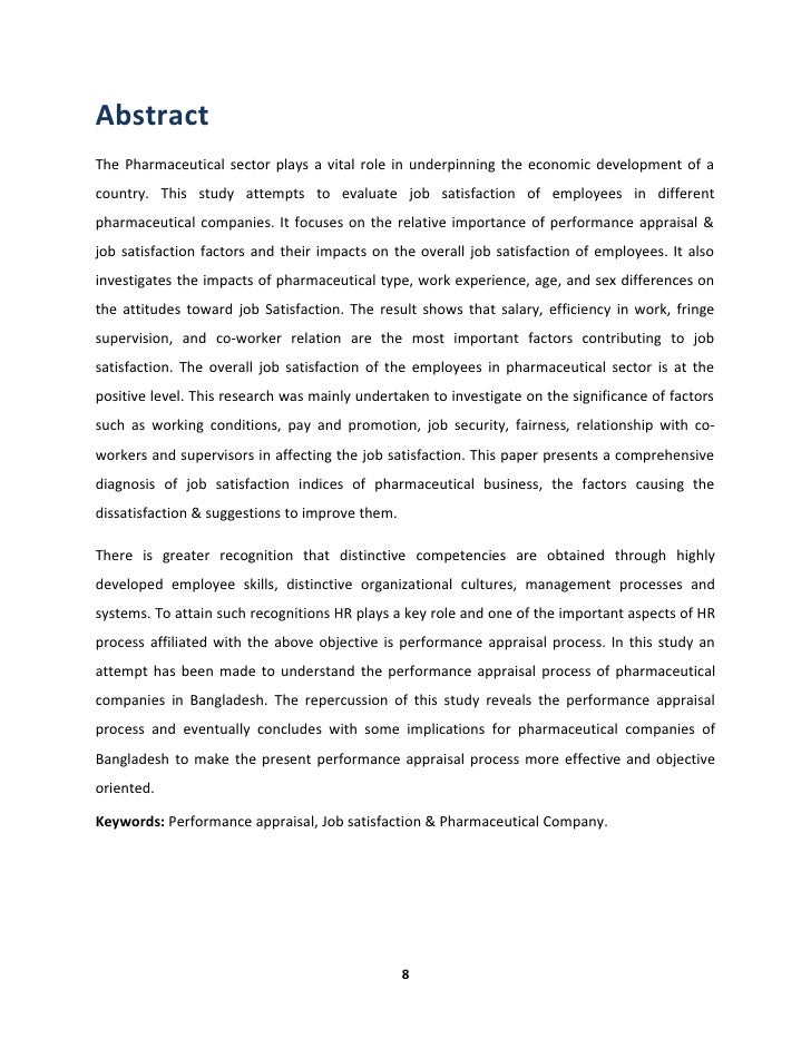 Dissertation on performance appraisal